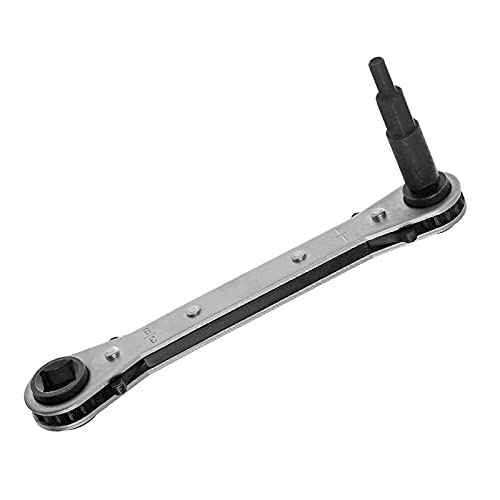 A.I.FORCE AC Ratchet Wrench, HVAC Service Wrench with HVAC Hexagon Bit Adapter, Premium AC Service Tools for Refrigeration Equipment Repair (3/16¡±, 1/4¡±, 5/16¡±, 3/8¡±)