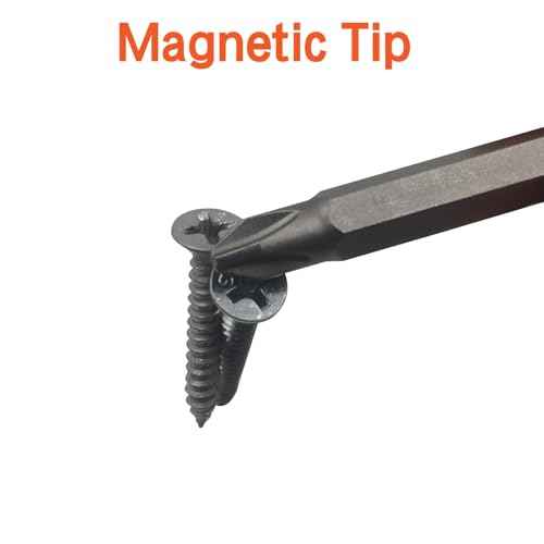 6Pcs 50mm JIS Screwdriver Bit Set with Magnetic Tip,1/4 Hex Shank, S2 Alloy Steel & 6-Hole Storage Strip-erfect for Japanese Motorcycles, Cars£¬Bicycle & Equipment (JIS #1x2#2x2#3x2)