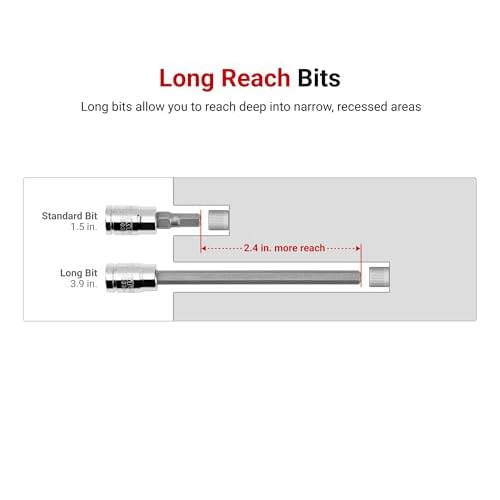 TEKTON 1/4 Inch Drive x 5/32 Inch Long Hex Bit Socket | SHB02302