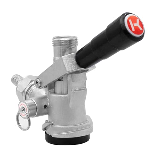 Kegco 1-Coupler D System Keg Tap (Black) – Commercial Lever-Handle, NSF