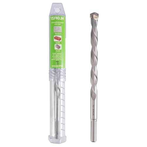 1/2" x 8" Masonry Drill Bits Concrete Hammer Drill Bits Carbide Tipped, for Cement, Brick, Stone, 3-Flat Shank