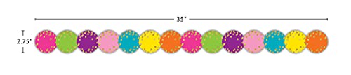 Confetti Circles Die-Cut Border Trim