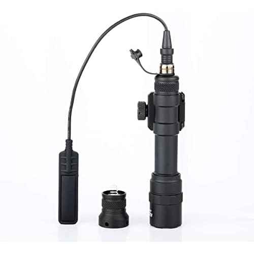 Rifle Weapon Flashlights, Tactical Picatinny Lights, Constant and Momentary Output, with Pressure Switch 20mm Mount Rail
