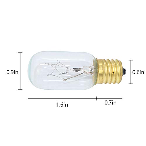 AMI PARTS WB36X10003 40W 130V E17 Microwave Light Bulb - 2 Piece Replacement