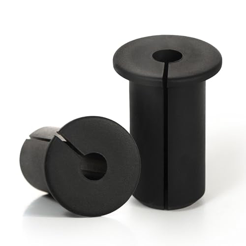 Granatan 2 Pack 3/4 Inch Wall Cable Pass Through Bushings, Black Silicone, Variation 2