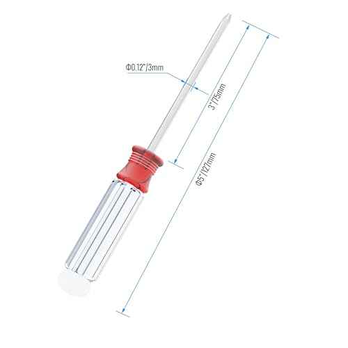 10PCS Mini Phillips Screwdriver, 3mm Cross Head with Clear Non-slip Handle for Small Appliances, 5"(127mm) Total Length, Magnetic