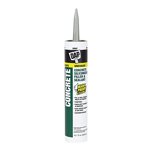 DAP Concrete Sealant & Filler Gray 10.1 Oz – Waterproof Crack Repair