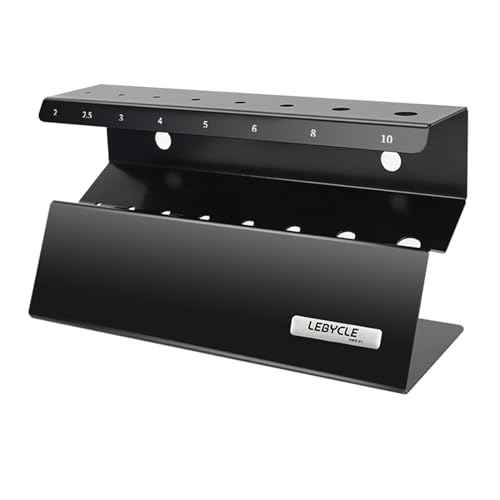 T Handle Allen Wrench Holder Only, Allen Keys Stand Empty, Stainless Steel Bracket Rack Hex Key Organizer Hex Wrench Storage