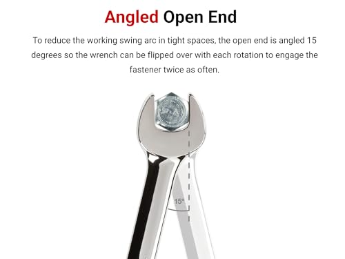 TEKTON 24 mm Combination Wrench, Standard, Offset & Angled Open End