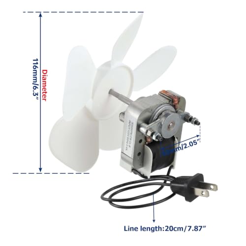 BOJACK Bathroom Vent Fan Motor 120V 60Hz 0.60A 30W Replacement for M686, 687, 8870