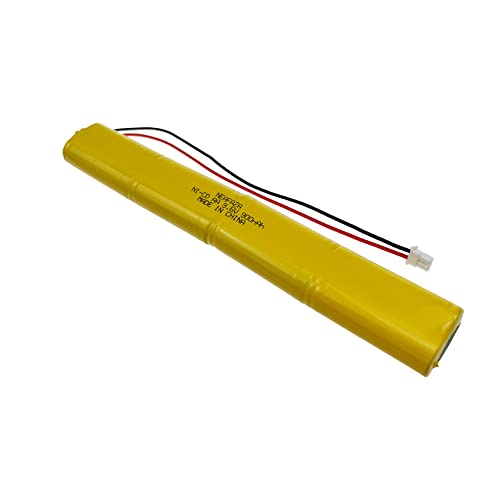 BBAT0043A Ni-Cd 9.6V 900mAh Emergency Light Lighting Fixture Battery Compatible with ELBB003 ELB-B003 ELB-B004 ELBB004 OSI OSA228 DANTONA CUSTOM-306-U BBAT0044A BAA-96 (2 Pack)