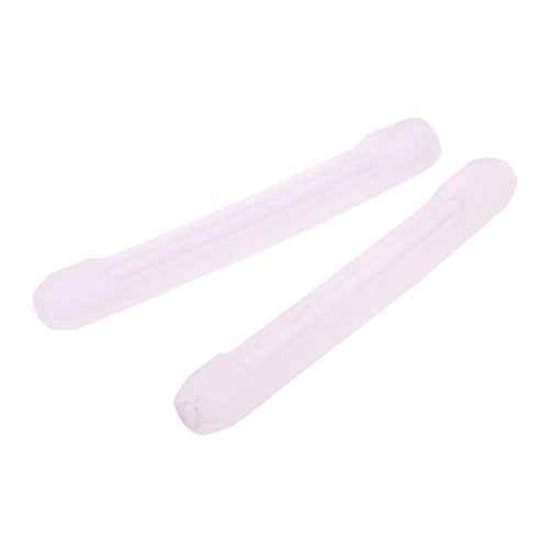 YR Soft Silicone Eyeglasses Temple Tips Sleeve Retainer, Anti-Slip Elastic Comfort Glasses Retainers for Spectacle Sunglasses Reading Glasses Eyewear, 5 Pairs -Clear