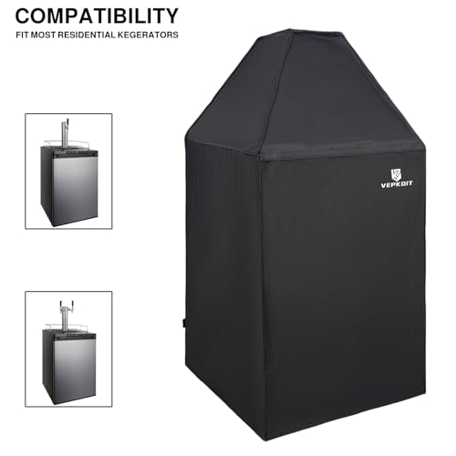 VEPKOIT Beer Tower Cover – Outdoor Kegerator Cover for Residential Use (Beer Tower Cover)