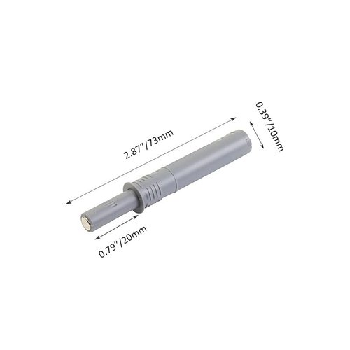 bjsdkff 10PCS Magnetic Push Latches for Cabinet Push to Open Door Latch, Gray Soft Quiet Close Closers, Plastic Damper Buffer Push for Kitchen Drawer Door