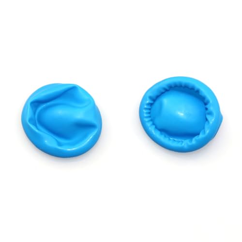100PCS Blue Disposable Nitrile Finger Cots Nitrile Rubber Non-allergenic Finger Protectors for Beauty, Manicure, Household Cleaning