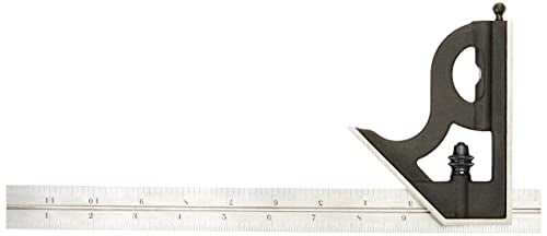 Starrett Steel Combination Square with Head, 12" Blade Length
