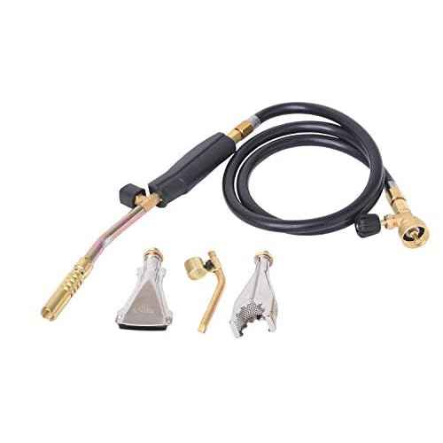 Flame King Propane Gas Torch 6,000 BTU Kit w/ 3 Burners for Melting, Brazing Gold and Silver Precious Metals, Welding, Soldering, and Repairs