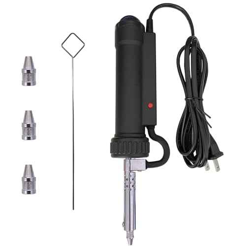 Electric Solder Sucker Vacuum,Automatic Desoldering Pump,Black Desoldering Tool For One-Handed Use And Reliable Suction,Designed for extended use Tin Removal Work Ac110v 30w Desoldering Gun