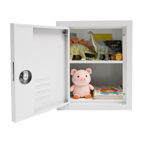 Lockable Metal Storage Cabinet With 2 Compartments – Home Office Locker