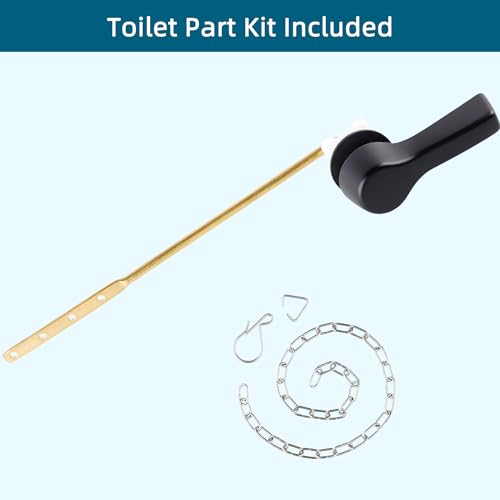 Hygie Rinse Matte Black Front Mount Toilet Handle Lever Replacement 1pc