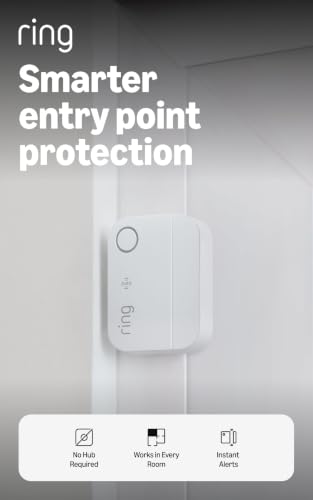 Ring Window & Door Sensor 1-Pack - Instant Alerts, Easy Install, No Base Station Needed