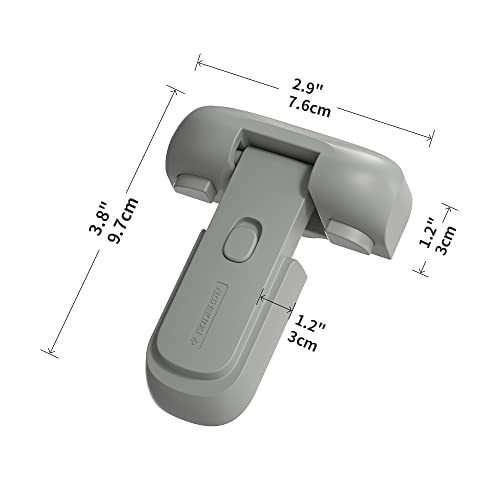 EUDEMON Gray Child Safety Refrigerator Lock - No Tools Needed, 1 Pack