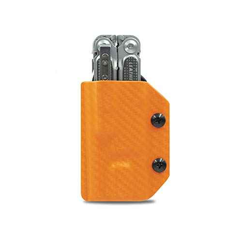 Clip & Carry Kydex Multitool Sheath for LEATHERMAN Free P4 - Made in USA (Multi-Tool not Included) EDC Multi Tool Holder Holster Cover