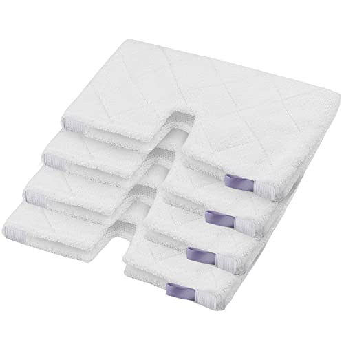 MXZONE 4-Pack Short Plush Steam Mop Replacement Pads for Shark S3501/S3601, 12.5 x 7 in