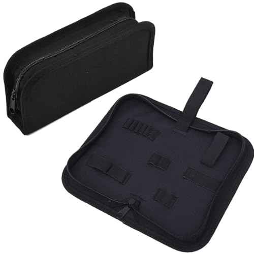 2 Pack Watch Repair Kit Organizer Storage Bag Mini Pouch Carrying Case for Watches Toolkit Toolset Screwdriver Tweezers Pliers Kit Case Openner Band Link Pin Removal Spring Bar Tool Set