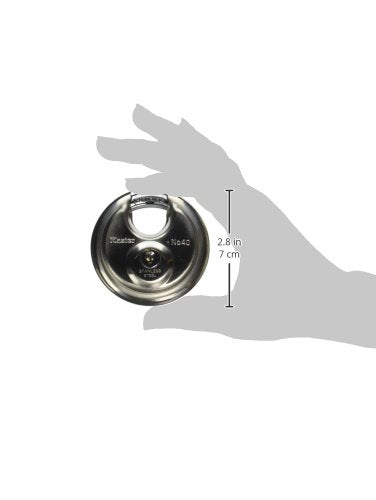 Master Lock Stainless Steel Discus Padlock - 2-3/4 inch, Keyed, 1 Pack