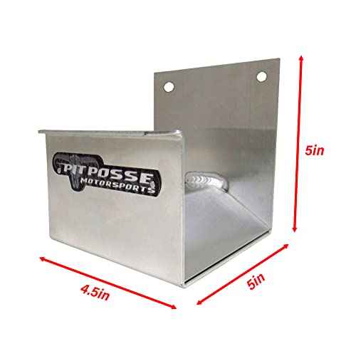 Pit Posse 463 Cord Hose Hanger Organizer for Enclosed Race Trailer Garage Shop - Made in USA - Aluminum Wall Holder Hook Storage Shelf 4.5 x 5 x 5-5 Year Warranty (Silver)