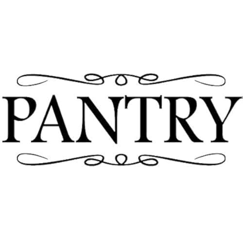 Pantry Vinyl Wall Decal Door Decals Wall Decor Home Decor Kitchen Decor Wall Art Quotes Letters for Home House Farm House Gifts Signs Inspirational (Pantry 4.25" X 11")