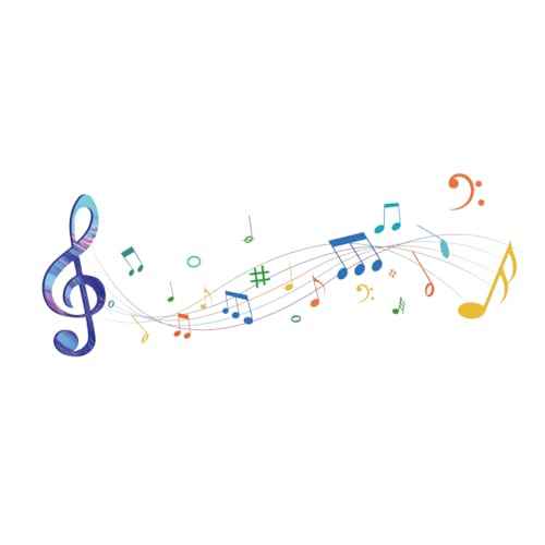 SUPERDANT Wall Stickers Music Wall Decor Watercolor Self Adhesive Musical Notes Vinyl Wallpaper Art Murals Decals Home Decor for Living Room Bedroom Music Lovers Decoration Gifts
