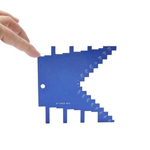 2 in 1 Step Depth Gauge for Router and Table Saw,Aluminum Step Depth Gauge for Setting up Blade Height