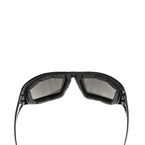 Radians XT1-21 Extremis Full Black Frame Safety Glasses with Smoke Anti-Fog Lens, Adult