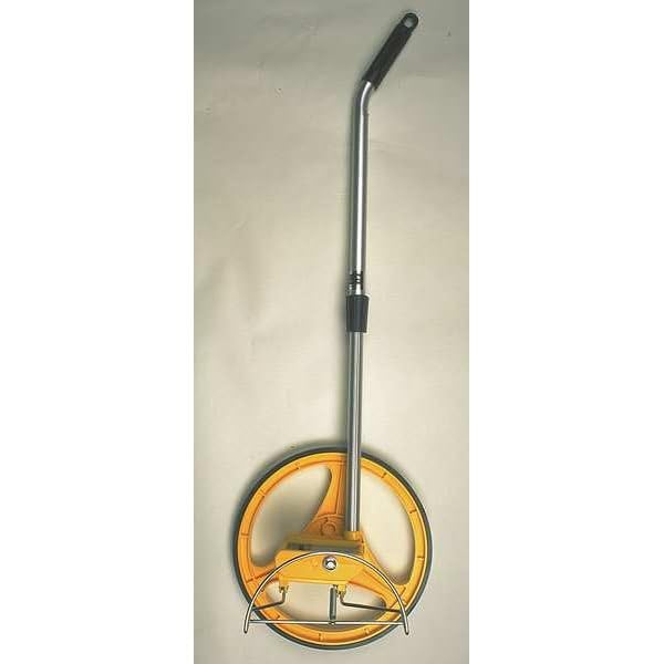 Keson RR318N Contractor Measuring Wheel, 3 ft Circumference, 12.5-in Wheel, ft/in, Orange