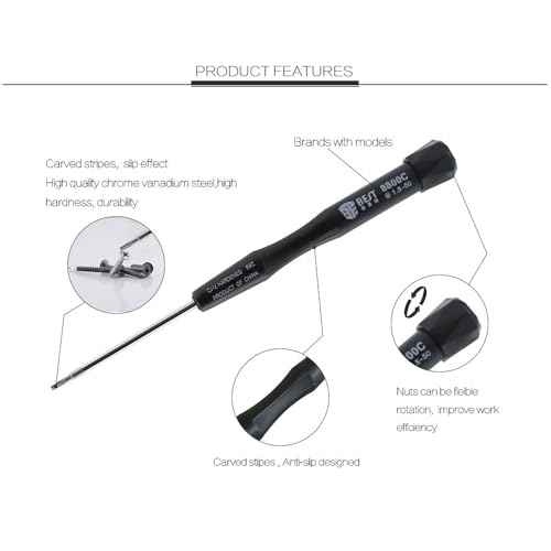 4-Piece Precision Pentalobe Screwdriver Set P2 P5 P6 5-Point 5-Star 0.8 mm, 1.2 mm and 1.5 mm Pentalobe Screwdriver or Ts1 Ts4 Ts5 and Torx T5 for iPhone Macbook Pro Air ReReader Repair