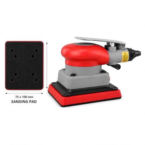 Vizni 75x100mm Pneumatic Square Air Sander for Wood & Metal