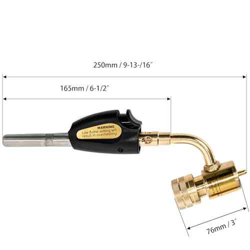 Turbo Torch Tips, Self Lighting, Gas Self Electronic Ignition Turbo Torch Regulator Brazing Soldering Welding Plumbing Gun