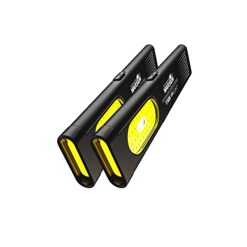 WARSUN T7 PRO 2-Pack Slim Rechargeable USB-C EDC Flashlights - Black