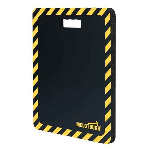 MELOTOUGH Kneeling Pads for Work, Soft Foam Kneeling pad for Gardening, Auto-Repair, Cleaning, Flooring, Water Resistant, Shock Absorption, 18"x14"x1.1" (Black)
