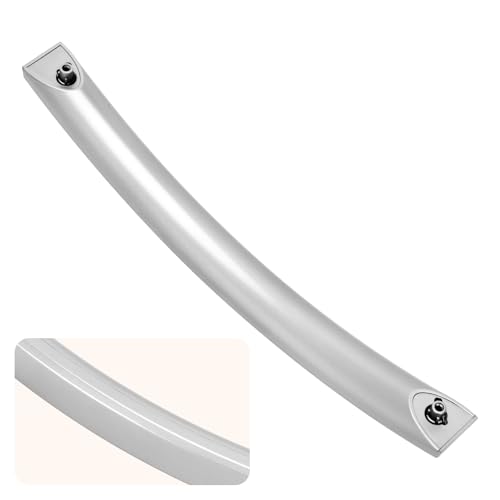 Polerden ME16A4021AS Microwave Door Handle for Samsung DE94-04313F Replacement (No Screws, Silver)