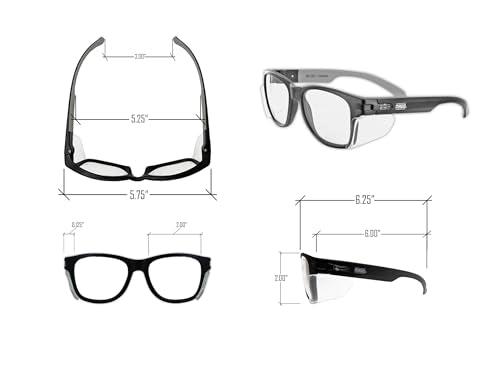 MAGID Y50 Series Performance Anti-Fog Polycarbonate Safety Glasses with Side Shields, 1 Pair, Clear Lens | Black Frame, Y50BKAFC