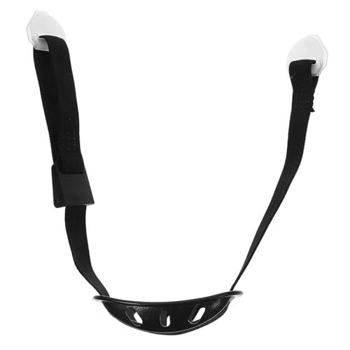 BESPORTBLE Universal Hard Hat Chin Strap - Adjustable Helmet Strap with Protective Buckle Professional Safety Helmet Accessory with Rounded Edges for Comfortable Secure Fit 1Pc (Black)