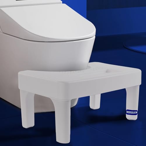 6.8 Inch Non-Slip Toilet Step Stool for Adults and Kids - Ergonomic Bathroom Aid