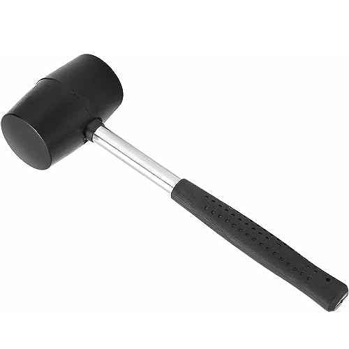 Rubber Mallet 300g Stainless Steel Tube Rubber Handle DIY Hand Tools