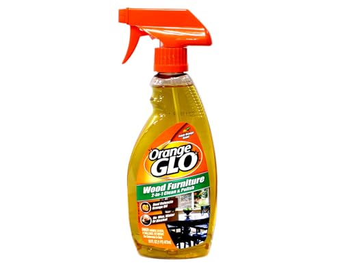 Orange Glo 2-in-1 Wood Furniture Cleaner & Polish Spray with Orange Scent - 16 fl oz, Pack of 3