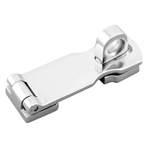 Marine Grade Stainless Steel Heavy Duty Door Hasp with Turning Padlock Eye Mount