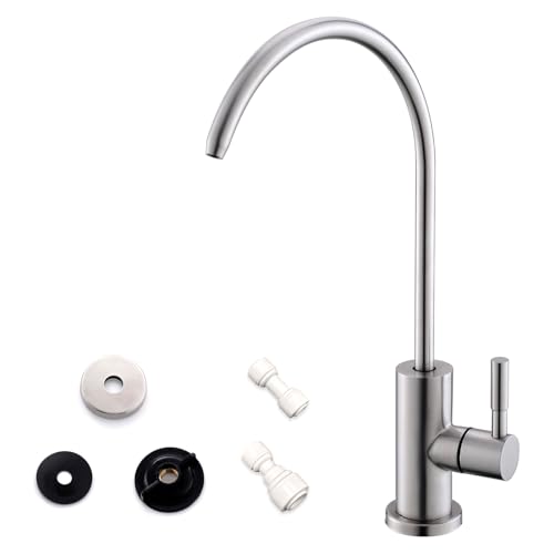WEWE Brushed Nickel Drinking Water Faucet for RO System & Bar Sink