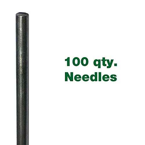 CS Unitec | Flat Tip Replacement Needles for Needle Scaler | 100 Pack | 1/8" x 7" | 453.1110